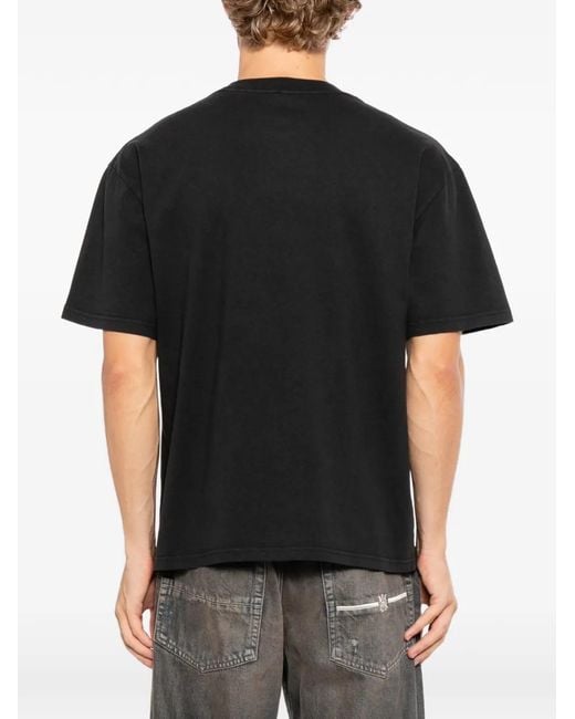 Melt Black Logo-Print T-Shirt for men