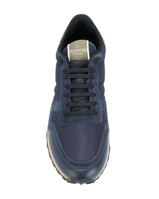 mens navy valentino trainers