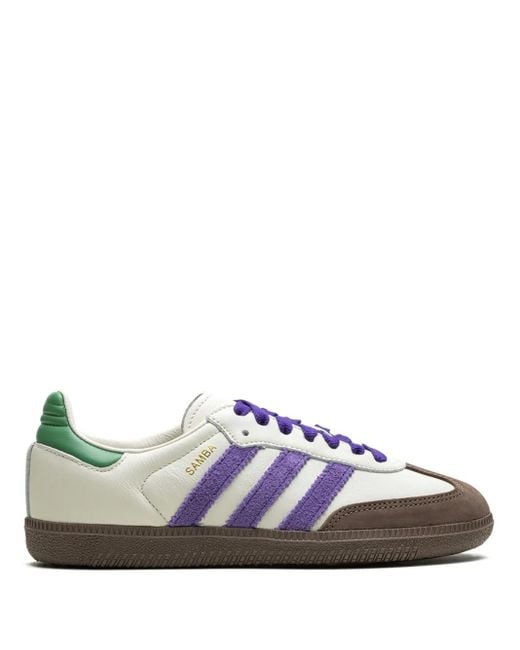 Adidas White Samba Og Leather Sneakers