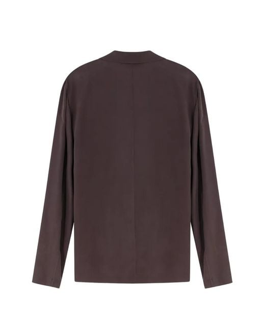 Alysi Purple Single-Button Lapel Blazer