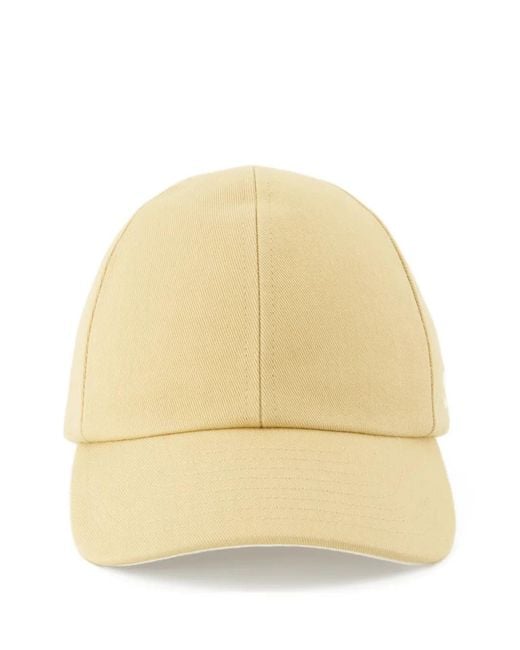 Courreges Natural Casquette À Patch Logo