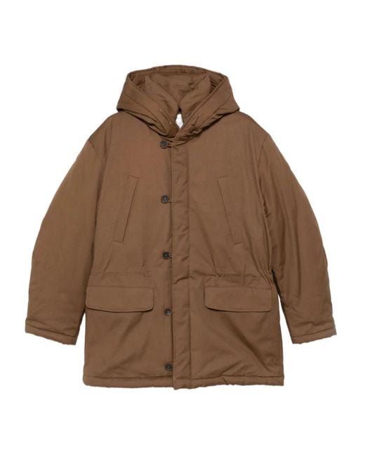 RANRA Brown Neve Hooded Jacket for men