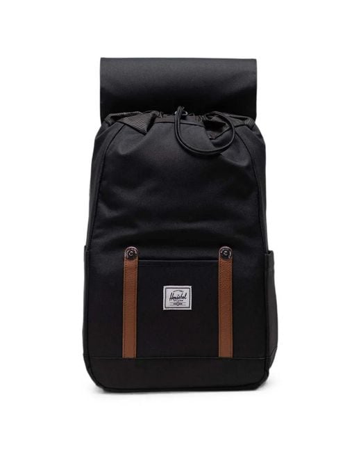 Herschel Supply Co. Black Small Retreat Buckle-Fastening Backpack