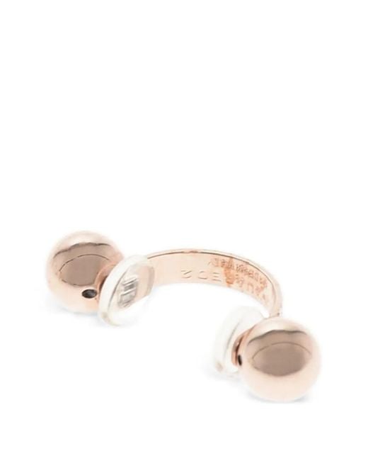 DSquared² Pink Rhinestone-Embellished Septum Piercing for men
