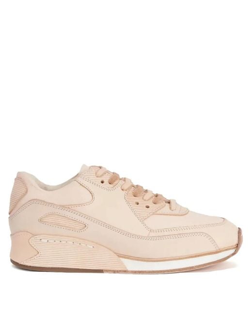 Hender Scheme Pink Leather Panelled Sneakers for men