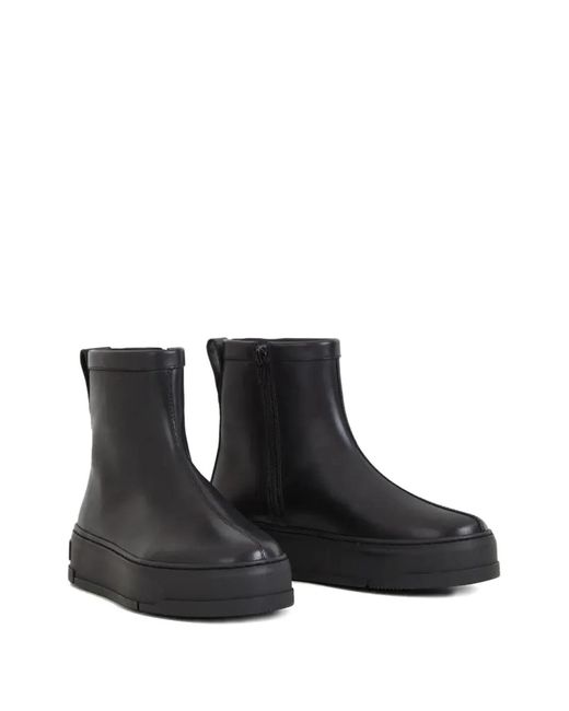 Vagabond Black Stacy Elastic-Panel Platform Boots