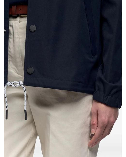 Sebago Blue Veste Tender À Doublure Texturée