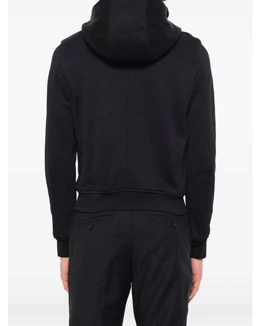 Wooyoungmi Blue Hooded Zip-Up Jacket for men