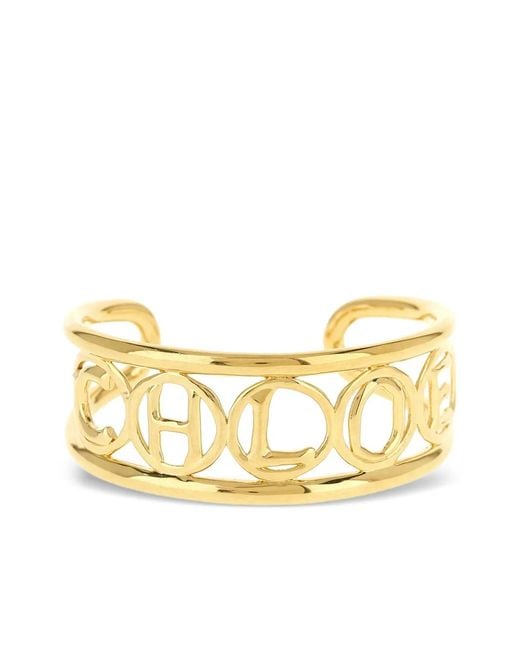 Chloé Metallic Script-Tone Bangle