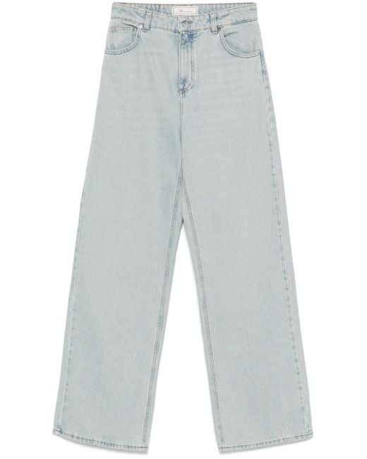 Blumarine Blue Logo-Embroidered Jeans