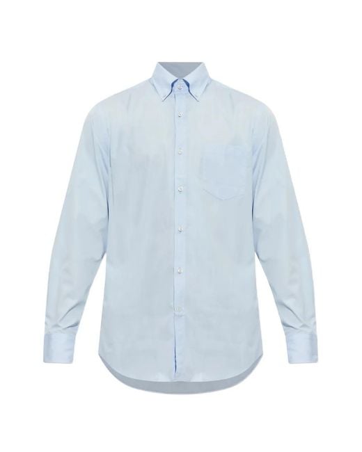 Paul & Shark Blue Soffio Button-Down Shirt for men