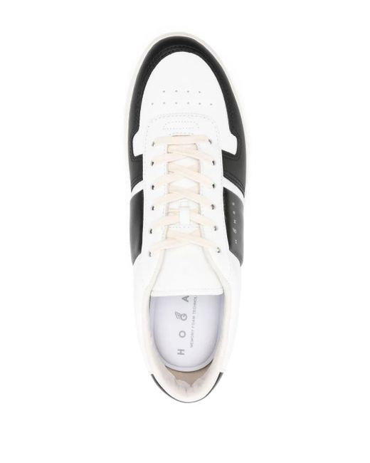 Hogan White H668 Leather Sneakers for men