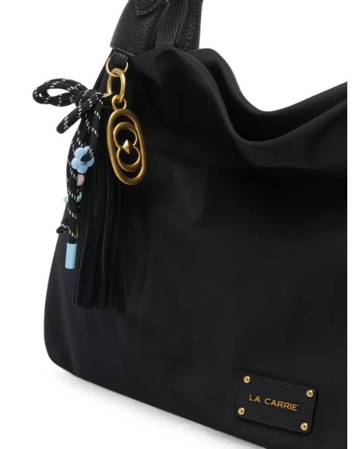 La Carrie Black Dark Wave Tote Bag