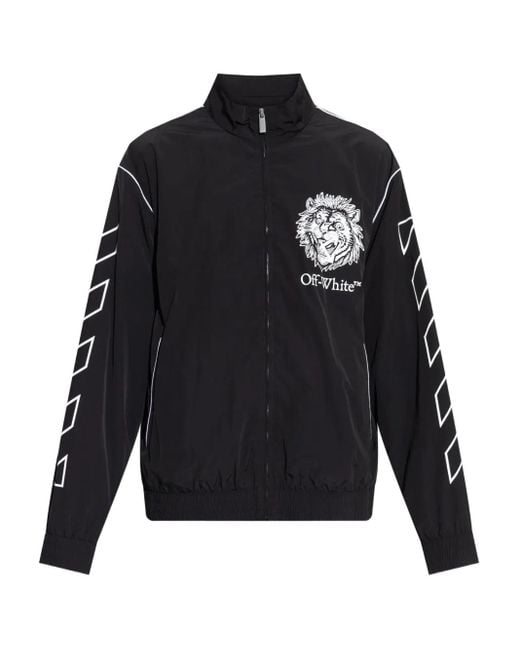 Off-White c/o Virgil Abloh Graffic-print jacket in Black für Herren