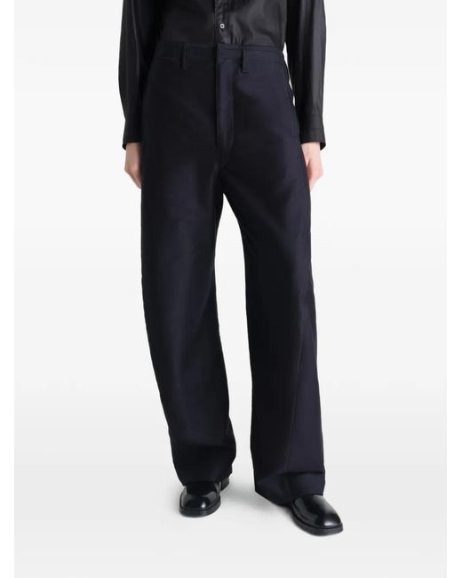 Lemaire Blue Twisted Chino Trousers