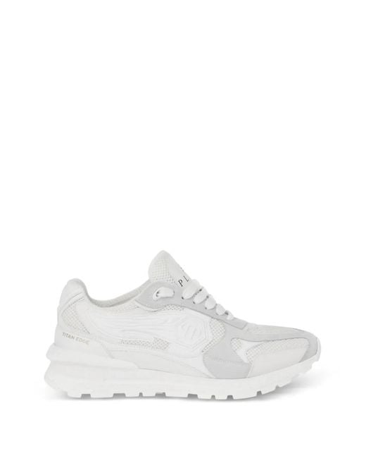 Philipp Plein White Runner Titan Edge Sneakers for men