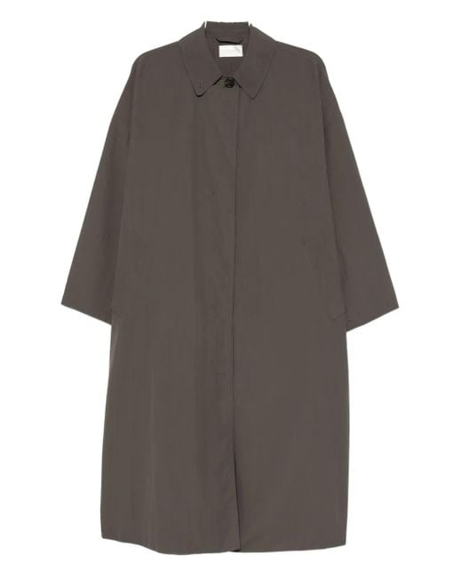 The Row Gray Arwen Single-Breasted Coat