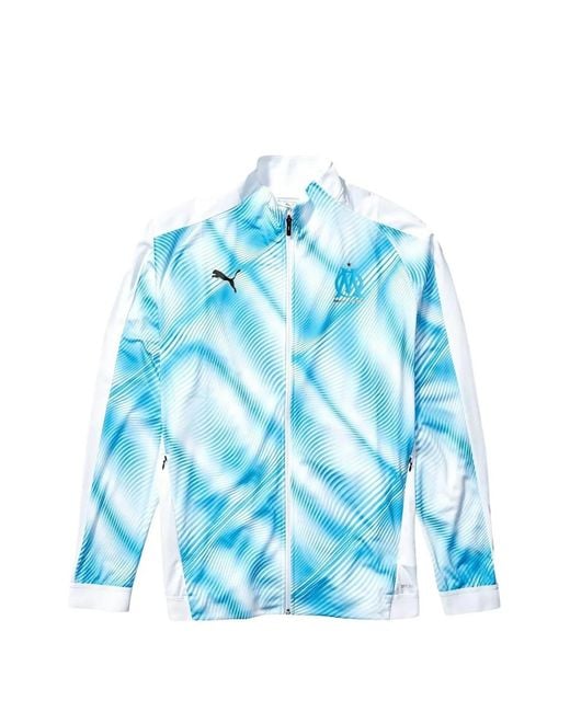 PUMA Blue Olympique De Marseille Om Stadium Sweatshirt for men