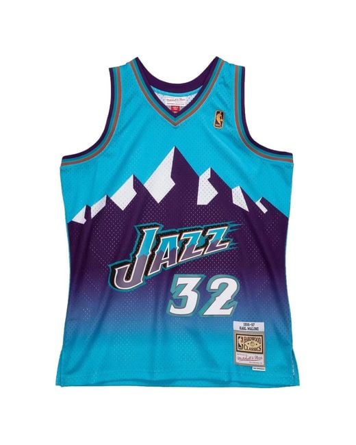 Mitchell & Ness Blue X Nba Utah Jazz 1996-1997 Karl Malone Reload Swingman Jersey for men
