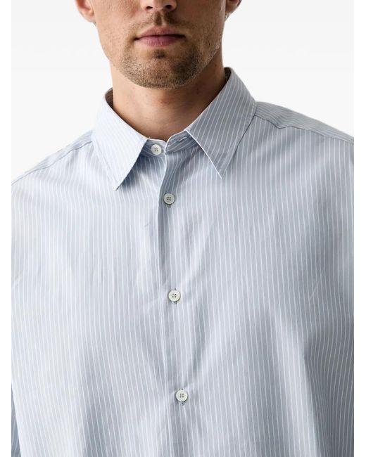 A.P.C. Blue Striped Shirt for men