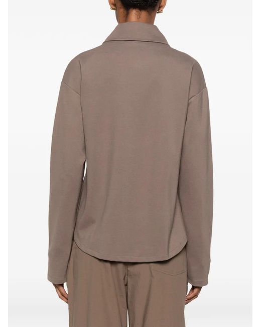 Marc O' Polo Brown Zip-Up Chest-Pocket Jacket