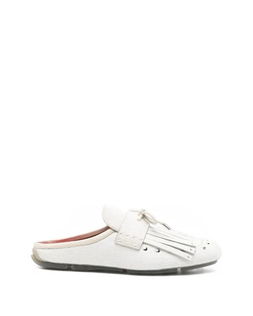 Wales Bonner White Mules Montego En Poils De Veau for men
