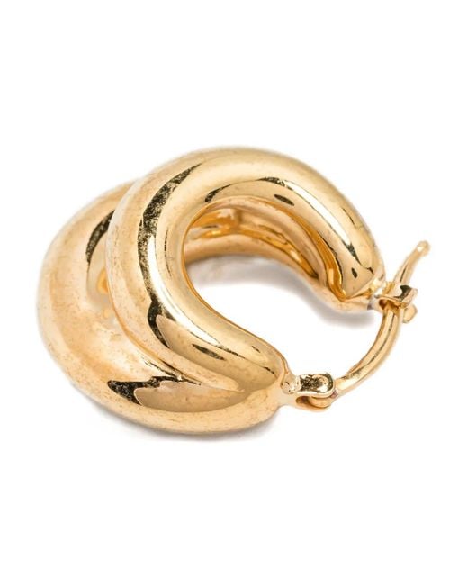 Panconesi Metallic Chunky Hoop Earrings