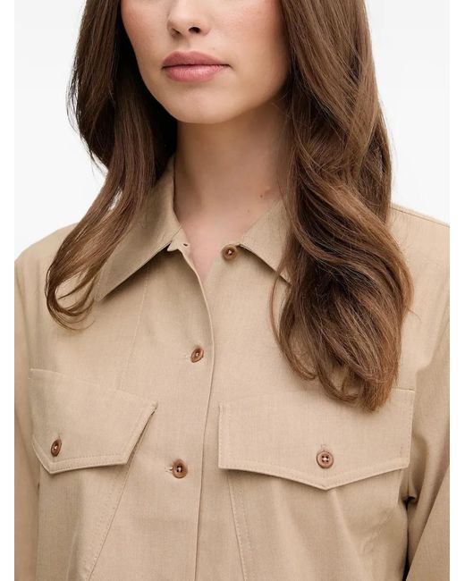 Mos Mosh Natural Phila Roy Flap-Pocket Shirt