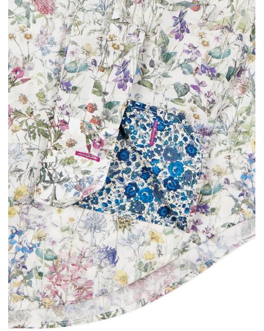Paul Smith White Liberty Floral-Print Shirt for men