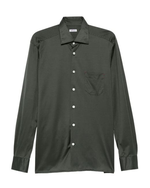 Camisa Nerano Kiton de hombre de color Green