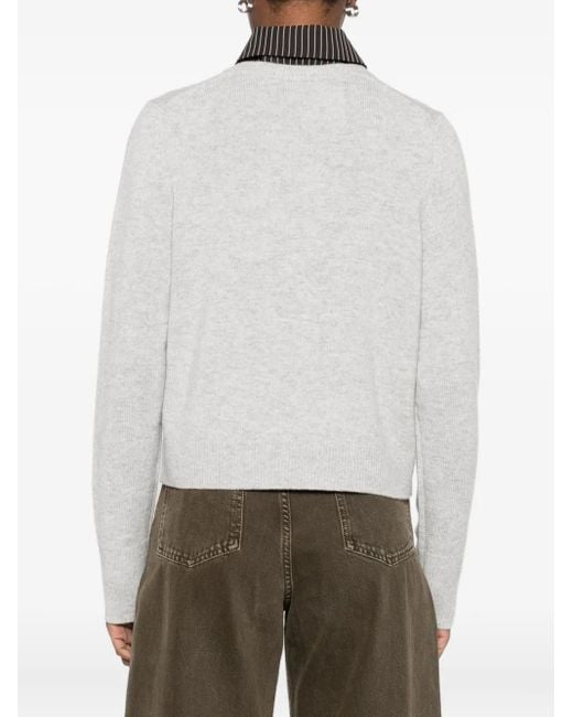 Vince Gray V-Neck Button Cardigan