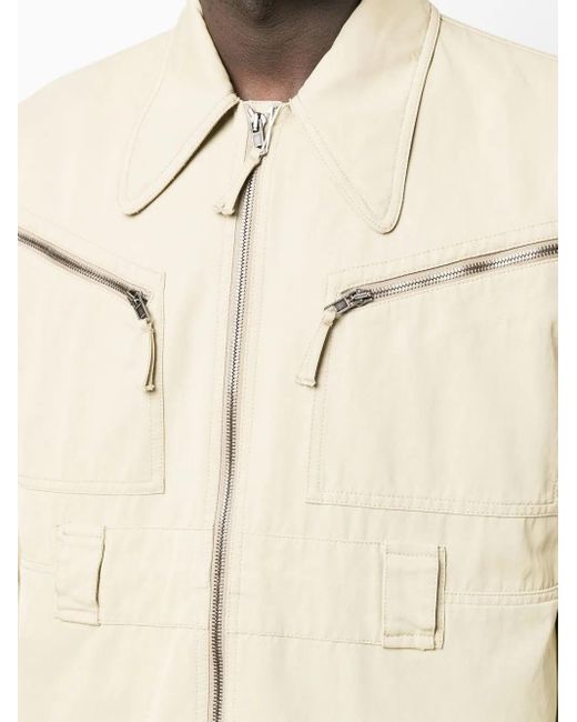 Maison Margiela Natural Zipped-Up Fastening Sports Jacket for men