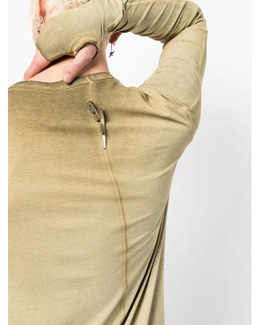 Boris Bidjan Saberi Yellow Fine-Ribbed Long-Sleeved T-Shirt for men