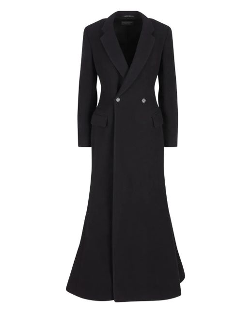 Balenciaga Black Wool Double-Breasted Coat