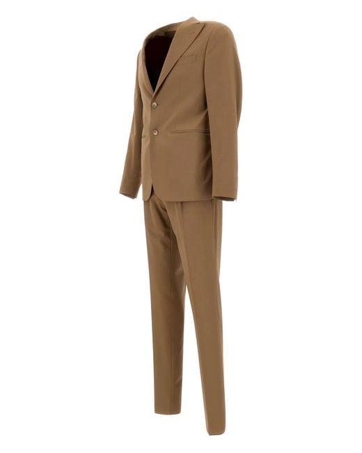Santaniello Natural Wool Suit for men