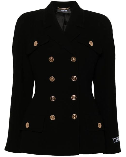 Blazer Con Motivo Medusa di Versace in Black