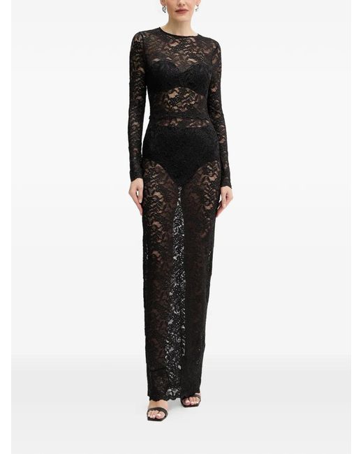 eyelash lace dress Eyelash Lace Bow Mini Dress main image 1