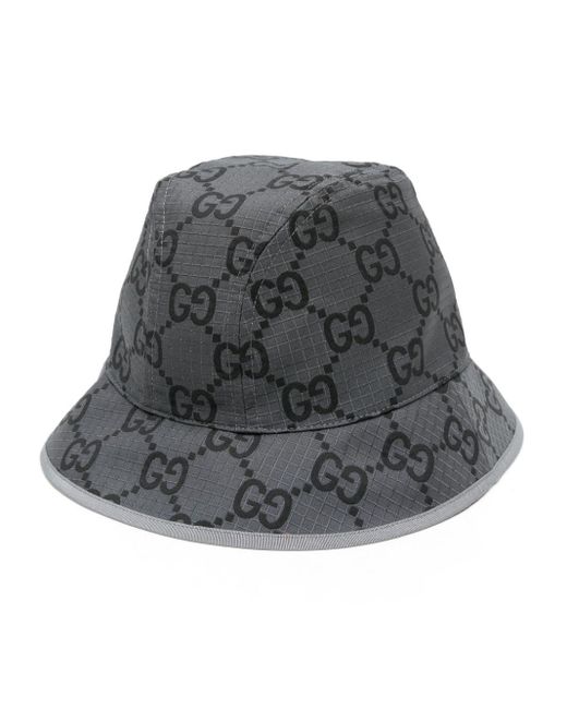 Sombrero Tipo Pescador de Poliéster con GG Gucci de hombre de color Gray