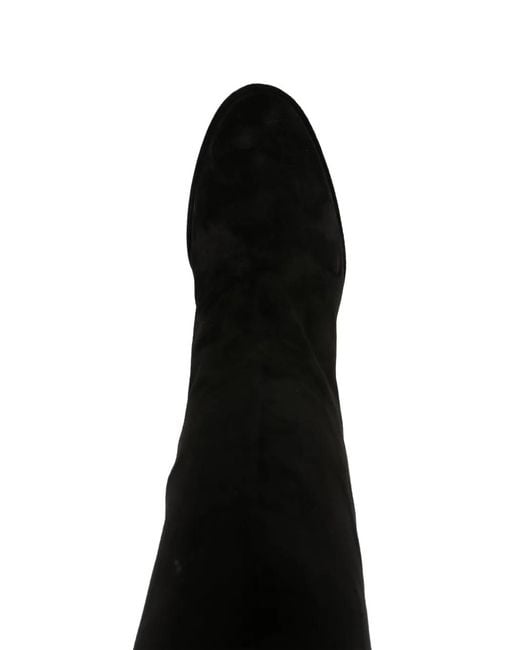 Le Silla Black Elsa 85Mm Suede Boots