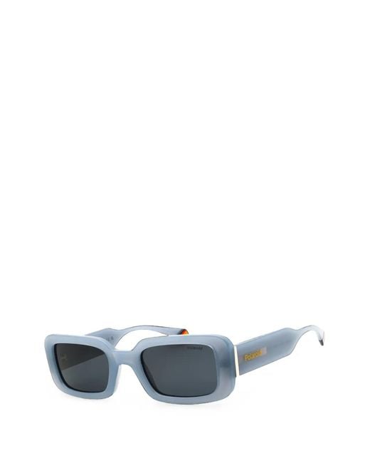 Polaroid Blue Rectangle-Frame Sunglasses