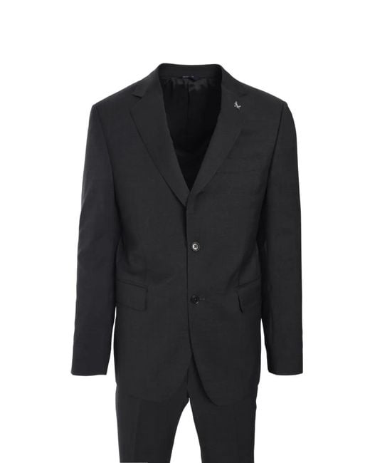 Tombolini Black Virgin-Wool Suit for men