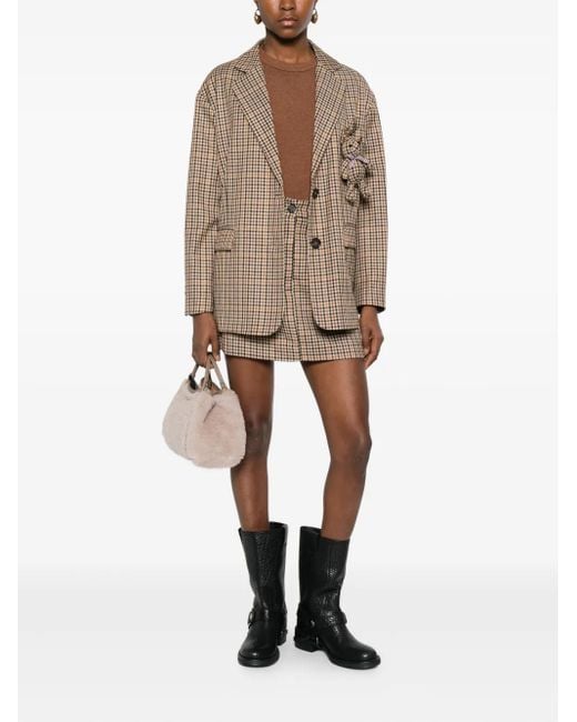 Dixie Natural Plaid Skirt