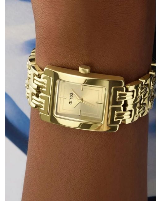 Guess Metallic Champagne-Tone Dial 23Mm Watch