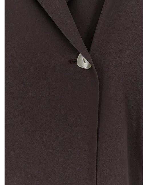 Alysi Purple Single-Button Lapel Blazer