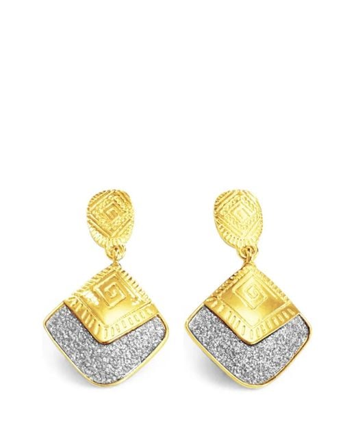Hzmer Jewelry Metallic Bhakti Drop Earrings