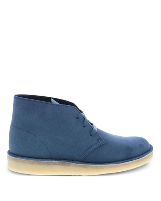 Clarks Blue Suede Desert Boots