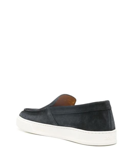 Doucal's White Suede Loafers for men