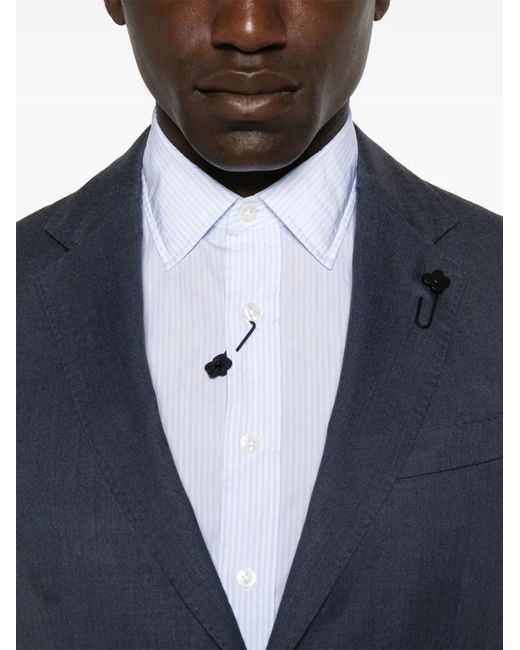 Lardini Blue Single-Breasted Blazer for men