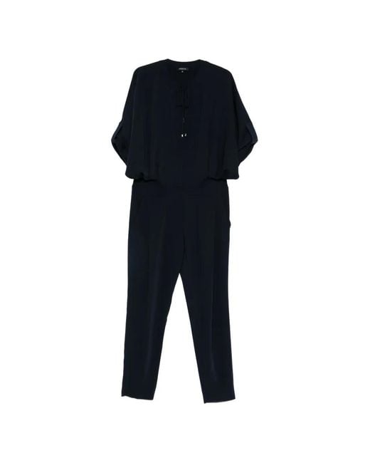 Barbara Bui Blue Zip-Up Jumpsuit