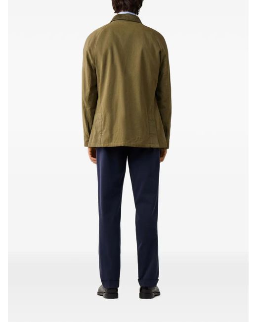 Hackett Green Corduroy-Collar Jacket for men